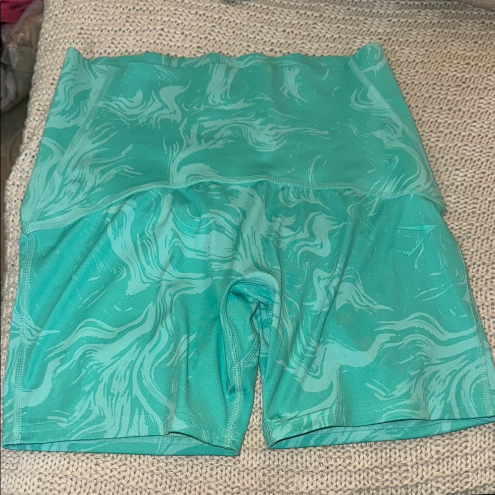 Gymshark Aqua Marble Shorts